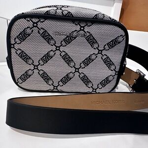 Michael Kors Women's Logo Jacquard Fanny Pack